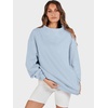 image:imageANRABESS Womens Mock Neck Sweatshirt Oversized Pullover  Cozy Fall Fashion Long Sleeve Tops Casual Going Out Daily Wear Loose Fit Soft Fleece 2026 Winter Trendy OutfitsLight Blue