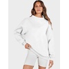 image:imageANRABESS Womens Mock Neck Sweatshirt Oversized Pullover  Cozy Fall Fashion Long Sleeve Tops Casual Going Out Daily Wear Loose Fit Soft Fleece 2026 Winter Trendy OutfitsWhite