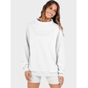 image:imageANRABESS Womens Mock Neck Sweatshirt Oversized Pullover  Cozy Fall Fashion Long Sleeve Tops Casual Going Out Daily Wear Loose Fit Soft Fleece 2026 Winter Trendy OutfitsWhite