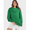 image:imageANRABESS Womens Mock Neck Sweatshirt Oversized Pullover  Cozy Fall Fashion Long Sleeve Tops Casual Going Out Daily Wear Loose Fit Soft Fleece 2026 Winter Trendy OutfitsGreen