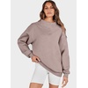 image:imageANRABESS Womens Mock Neck Sweatshirt Oversized Pullover  Cozy Fall Fashion Long Sleeve Tops Casual Going Out Daily Wear Loose Fit Soft Fleece 2026 Winter Trendy OutfitsKhaki