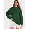 image:imageANRABESS Womens Mock Neck Sweatshirt Oversized Pullover  Cozy Fall Fashion Long Sleeve Tops Casual Going Out Daily Wear Loose Fit Soft Fleece 2026 Winter Trendy OutfitsDark Green