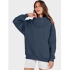image:imageANRABESS Womens Mock Neck Sweatshirt Oversized Pullover  Cozy Fall Fashion Long Sleeve Tops Casual Going Out Daily Wear Loose Fit Soft Fleece 2026 Winter Trendy OutfitsDark Navy Blue
