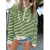 image:imageANRABESS Womens Striped Quarter Zip Fall Sweater Tops  Cute Long Sleeve Ribbed Knit Collared Pullover Slouchy Cozy Warm Business Casual Work Outfits 2026 Winter Fashion ClothesStriped Apricot Green