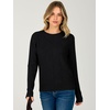 image:imageANRABESS Womens Sweaters Crewneck Long Sleeve Casual Knit Tops  Basic Ribbed knittedArgyle Soft Pullover SweaterDaily Work Classic Trendy TopWinter Fall Clothes 2026Black