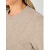 image:imageANRABESS Womens Sweaters Crewneck Long Sleeve Casual Knit Tops  Basic Ribbed knittedArgyle Soft Pullover SweaterDaily Work Classic Trendy TopWinter Fall Clothes 2026Almond