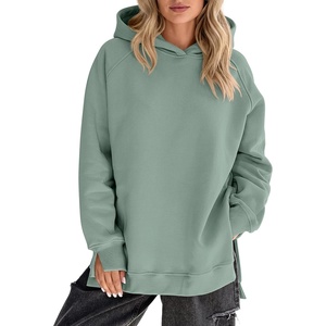 image:imageANRABESS Hoodies for Women Oversized Fall Fashion Outfits  Raglan Long Sleeve Pullover Sweatshirts Side Slit Tunic Cozy Soft Tops Casual Travel Going Out amp Workout Cute Y2K ClothesGrey Green