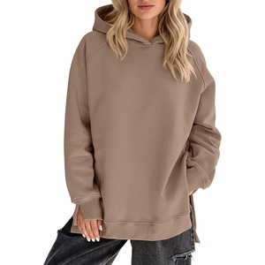 image:imageANRABESS Hoodies for Women Oversized Fall Fashion Outfits  Raglan Long Sleeve Pullover Sweatshirts Side Slit Tunic Cozy Soft Tops Casual Travel Going Out amp Workout Cute Y2K ClothesKhaki
