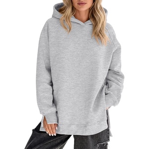 image:imageANRABESS Hoodies for Women Oversized Fall Fashion Outfits  Raglan Long Sleeve Pullover Sweatshirts Side Slit Tunic Cozy Soft Tops Casual Travel Going Out amp Workout Cute Y2K ClothesLight Grey