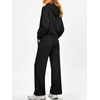 image:imageANRABESS 2 Piece Sets for Women Sweatsuits 2026 Fall Outfits  Fleece Hoodie amp Wide Leg Sweatpants with Pockets Comfy Matching Lounge Set Casual Travel Airport Clothes Workout TracksuitBlack