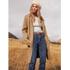 image:imageANRABESS Cardigan Sweater for Women 2026 Fall Outfits  Long Sleeve Open Front Mid LengthDressy Jacket CoatSoft Knit CoatiganBusiness Casual Work ClothesTravel Winter OutwearLight Brown