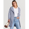 image:imageANRABESS Cardigan Sweater for Women 2026 Fall Outfits  Long Sleeve Open Front Mid LengthDressy Jacket CoatSoft Knit CoatiganBusiness Casual Work ClothesTravel Winter OutwearGray Blue