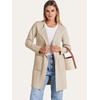 image:imageANRABESS Cardigan Sweater for Women 2026 Fall Outfits  Long Sleeve Open Front Mid LengthDressy Jacket CoatSoft Knit CoatiganBusiness Casual Work ClothesTravel Winter OutwearBeige