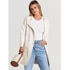 image:imageANRABESS Cardigan Sweater for Women 2026 Fall Outfits  Long Sleeve Open Front Mid LengthDressy Jacket CoatSoft Knit CoatiganBusiness Casual Work ClothesTravel Winter OutwearOffwhite