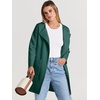 image:imageANRABESS Cardigan Sweater for Women 2026 Fall Outfits  Long Sleeve Open Front Mid LengthDressy Jacket CoatSoft Knit CoatiganBusiness Casual Work ClothesTravel Winter OutwearOpal Green