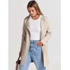 image:imageANRABESS Cardigan Sweater for Women 2026 Fall Outfits  Long Sleeve Open Front Mid LengthDressy Jacket CoatSoft Knit CoatiganBusiness Casual Work ClothesTravel Winter OutwearLight Khaki