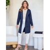image:imageANRABESS Cardigan Sweater for Women 2026 Fall Outfits  Long Sleeve Open Front Mid LengthDressy Jacket CoatSoft Knit CoatiganBusiness Casual Work ClothesTravel Winter OutwearNavy Blue
