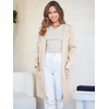image:imageANRABESS Cardigan Sweater for Women 2026 Fall Outfits  Long Sleeve Open Front Mid LengthDressy Jacket CoatSoft Knit CoatiganBusiness Casual Work ClothesTravel Winter OutwearOffwhite