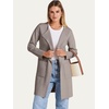 image:imageANRABESS Cardigan Sweater for Women 2026 Fall Outfits  Long Sleeve Open Front Mid LengthDressy Jacket CoatSoft Knit CoatiganBusiness Casual Work ClothesTravel Winter OutwearTaupe