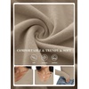 image:imageANRABESS Long Sleeve Shirts for Women Wool Blend Tops  V Neck Comfy Soft Lightweight Sweater Slim Fit Knit Daily Travel Going Out Basic Casual Fall Spring Transition OutfitsLight Khaki