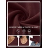 image:imageANRABESS Long Sleeve Shirts for Women Wool Blend Tops  V Neck Comfy Soft Lightweight Sweater Slim Fit Knit Daily Travel Going Out Basic Casual Fall Spring Transition OutfitsWine Red