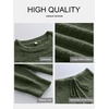 image:imageANRABESS Lounge Sets for Women Fuzzy Fleece Pajama Set  2 Piece Knit Sweater Fall Outfits Long Sleeve Top amp Wide Leg Pants Winter Cozy Matching Pjs Comfy 2026 Loungewear ClothesLawn Green