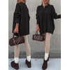 image:imageANRABESS Oversized Sweaters for Women Batwing Fall Outfits  Long Sleeve Crew Neck Pullover Cozy Casual Loose Knit Tops Cute Office Work Travel Vacation Winter Fashion ClothingBlack