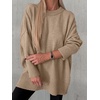image:imageANRABESS Oversized Sweaters for Women Batwing Fall Outfits  Long Sleeve Crew Neck Pullover Cozy Casual Loose Knit Tops Cute Office Work Travel Vacation Winter Fashion ClothingLight Khaki
