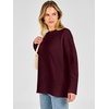image:imageANRABESS Oversized Sweaters for Women Batwing Fall Outfits  Long Sleeve Crew Neck Pullover Cozy Casual Loose Knit Tops Cute Office Work Travel Vacation Winter Fashion ClothingDrak Red