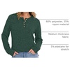 image:imageANRABESS Ribbed Long Sleeve Henley Shirts for Women  Soft lightweight Sweaters Loose Fit Office Work Casual Daily Wear Tunic 2026 Fall Winter Transition OutfitsGreen