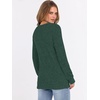 image:imageANRABESS Ribbed Long Sleeve Henley Shirts for Women  Soft lightweight Sweaters Loose Fit Office Work Casual Daily Wear Tunic 2026 Fall Winter Transition OutfitsGreen