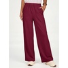 image:imageANRABESS Two Piece Sets for Women Fall Lounge Airport Outfits  Long Sleeve Top amp Wide Leg Pants2026 Fashion Winter Matching Track Suits SetComfiest SoftTravel Vacation Casual Daily WearDeep Red
