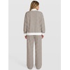 image:imageANRABESS Two Piece Sets for Women Striped Lounge Set  Oversized Mock Neck Sweatshirts amp Wide Leg Pants Airport Travel Outfit 2026 Fall Winter Fashion Cozy Matching SweatsuitsLight Brown White Stripe