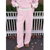 image:imageANRABESS Two Piece Sets for Women Striped Lounge Set  Oversized Mock Neck Sweatshirts amp Wide Leg Pants Airport Travel Outfit 2026 Fall Winter Fashion Cozy Matching SweatsuitsPink White Stripe