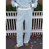 image:imageANRABESS Two Piece Sets for Women Striped Lounge Set  Oversized Mock Neck Sweatshirts amp Wide Leg Pants Airport Travel Outfit 2026 Fall Winter Fashion Cozy Matching SweatsuitsBlue White Stripe