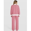 image:imageANRABESS Two Piece Sets for Women Striped Lounge Set  Oversized Mock Neck Sweatshirts amp Wide Leg Pants Airport Travel Outfit 2026 Fall Winter Fashion Cozy Matching SweatsuitsRed White Stripe