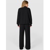 image:imageANRABESS Two Piece Sets for Women Striped Lounge Set  Oversized Mock Neck Sweatshirts amp Wide Leg Pants Airport Travel Outfit 2026 Fall Winter Fashion Cozy Matching SweatsuitsBlack