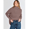 image:imageANRABESS Women Long Sleeve Quarter Zip Pullover Fall Sweater  Collared Lapel V Neck ShirtsSoft Ribbed Knit Top for LeggingsWork Business Casual OutfitsTravel Vacation ClothingNutmeg