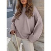 image:imageANRABESS Women Oversized Knit Sweaters 2026 Fall Fashion Outfits  Cozy Soft Fuzzy Knit Warm Chunky Long Sleeve Crew Neck PulloverWinter ClothingCasual Loose FitWork Travel AllDay WearLight Purple