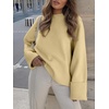 image:imageANRABESS Women Oversized Knit Sweaters 2026 Fall Fashion Outfits  Cozy Soft Fuzzy Knit Warm Chunky Long Sleeve Crew Neck PulloverWinter ClothingCasual Loose FitWork Travel AllDay WearBeige Yellow