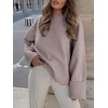 image:imageANRABESS Women Oversized Knit Sweaters 2026 Fall Fashion Outfits  Cozy Soft Fuzzy Knit Warm Chunky Long Sleeve Crew Neck PulloverWinter ClothingCasual Loose FitWork Travel AllDay WearLight Purple