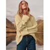 image:imageANRABESS Women Oversized Knit Sweaters 2026 Fall Fashion Outfits  Cozy Soft Fuzzy Knit Warm Chunky Long Sleeve Crew Neck PulloverWinter ClothingCasual Loose FitWork Travel AllDay WearBeige Yellow