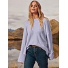 image:imageANRABESS Women Oversized Knit Sweaters 2026 Fall Fashion Outfits  Cozy Soft Fuzzy Knit Warm Chunky Long Sleeve Crew Neck PulloverWinter ClothingCasual Loose FitWork Travel AllDay WearBright Purple