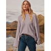 image:imageANRABESS Women Oversized Knit Sweaters 2026 Fall Fashion Outfits  Cozy Soft Fuzzy Knit Warm Chunky Long Sleeve Crew Neck PulloverWinter ClothingCasual Loose FitWork Travel AllDay WearLight Purple