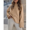 image:imageANRABESS Women Oversized Knit Sweaters 2026 Fall Fashion Outfits  Cozy Soft Fuzzy Knit Warm Chunky Long Sleeve Crew Neck PulloverWinter ClothingCasual Loose FitWork Travel AllDay WearLight Yellow