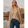image:imageANRABESS Women Oversized Knit Sweaters 2026 Fall Fashion Outfits  Cozy Soft Fuzzy Knit Warm Chunky Long Sleeve Crew Neck PulloverWinter ClothingCasual Loose FitWork Travel AllDay WearLight Yellow