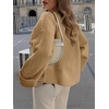 image:imageANRABESS Women Oversized Knit Sweaters 2026 Fall Fashion Outfits  Cozy Soft Fuzzy Knit Warm Chunky Long Sleeve Crew Neck PulloverWinter ClothingCasual Loose FitWork Travel AllDay WearYellow Brown