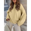 image:imageANRABESS Women Oversized Knit Sweaters 2026 Fall Fashion Outfits  Cozy Soft Fuzzy Knit Warm Chunky Long Sleeve Crew Neck PulloverWinter ClothingCasual Loose FitWork Travel AllDay WearBeige Yellow