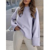 image:imageANRABESS Women Oversized Knit Sweaters 2026 Fall Fashion Outfits  Cozy Soft Fuzzy Knit Warm Chunky Long Sleeve Crew Neck PulloverWinter ClothingCasual Loose FitWork Travel AllDay WearBright Purple