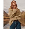 image:imageANRABESS Women Oversized Knit Sweaters 2026 Fall Fashion Outfits  Cozy Soft Fuzzy Knit Warm Chunky Long Sleeve Crew Neck PulloverWinter ClothingCasual Loose FitWork Travel AllDay WearYellow Brown